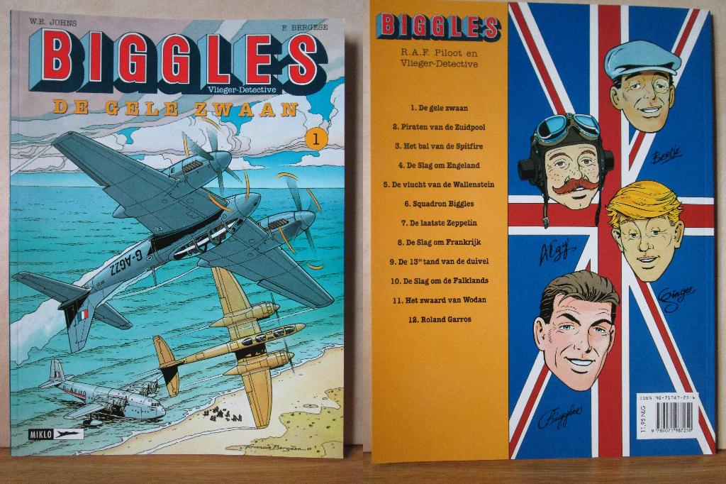 Biggles, 7x Lefrancq/Miklo uitgaven (SC), Boeken, Stripboeken, Meerdere stripboeken, Ophalen of Verzenden, Nieuw, Bergese