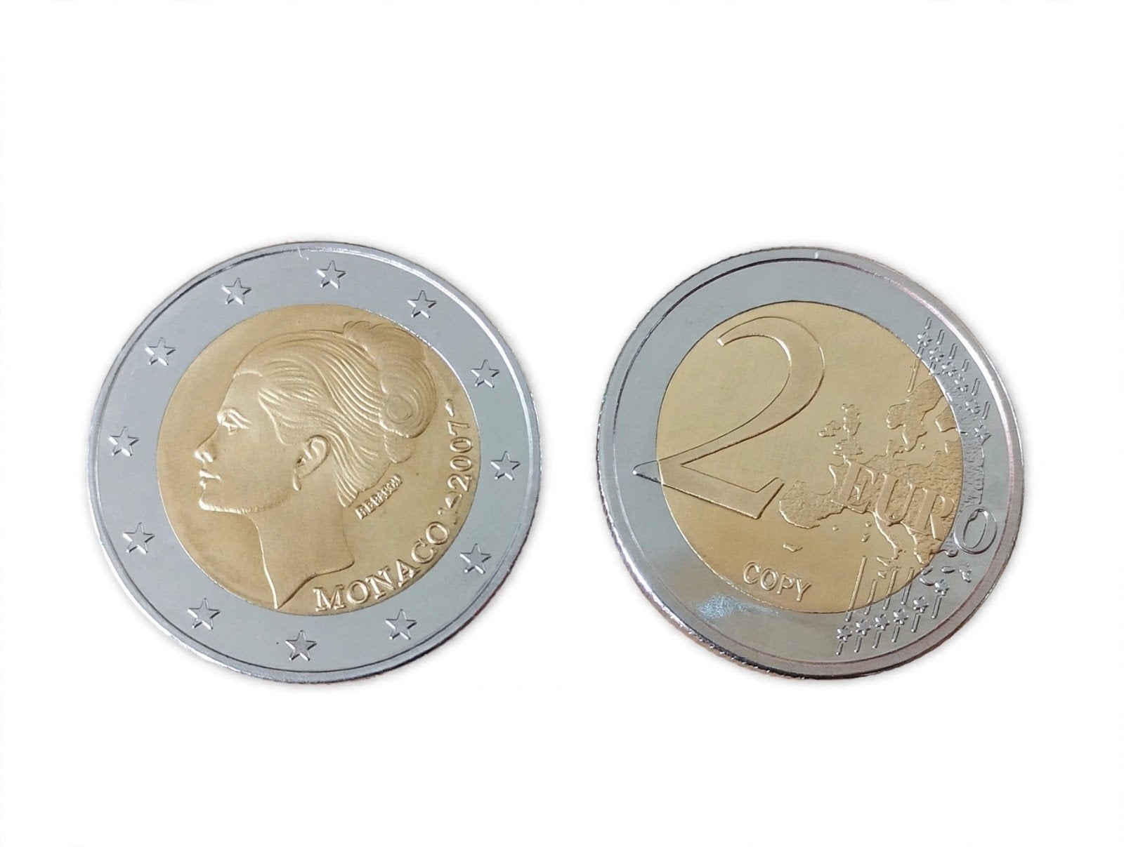 2 euro Grace Kelly, 2 euro Monaco 2015, èn 2024 Cyprus Copy, Ophalen of Verzenden, Monaco, 2 euro, Losse munt