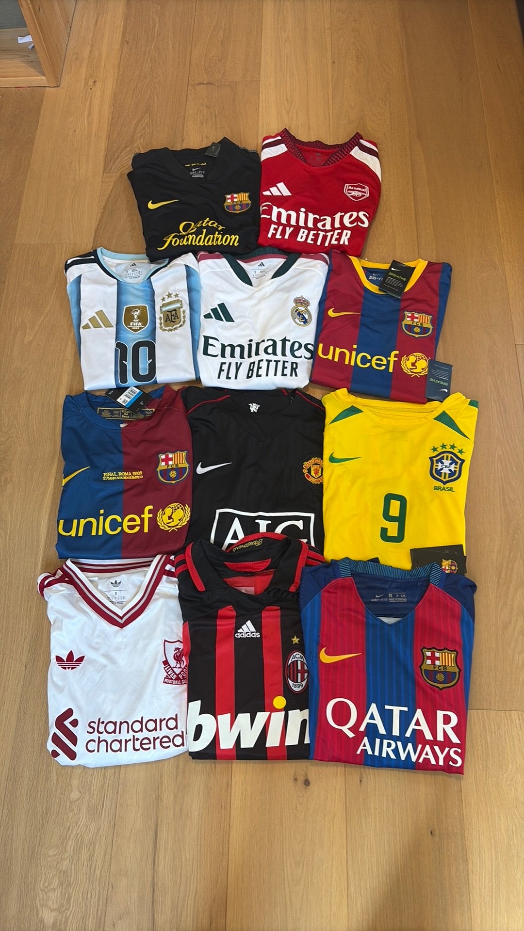 Partij voetbalshirts met lange mouwen, Ophalen of Verzenden, Nieuw, Shirt
