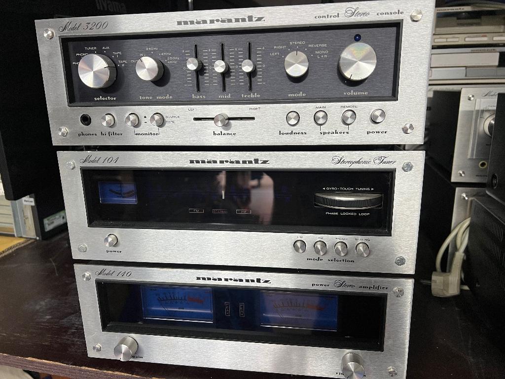Marantz set vintage 140, Overige merken, Gebruikt, Tuner of Radio, Losse componenten