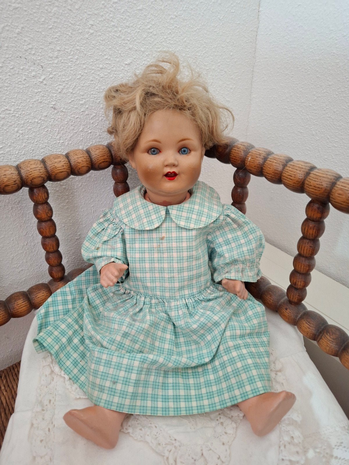 Antieke composiet pop uit circa 1925, Ophalen of Verzenden