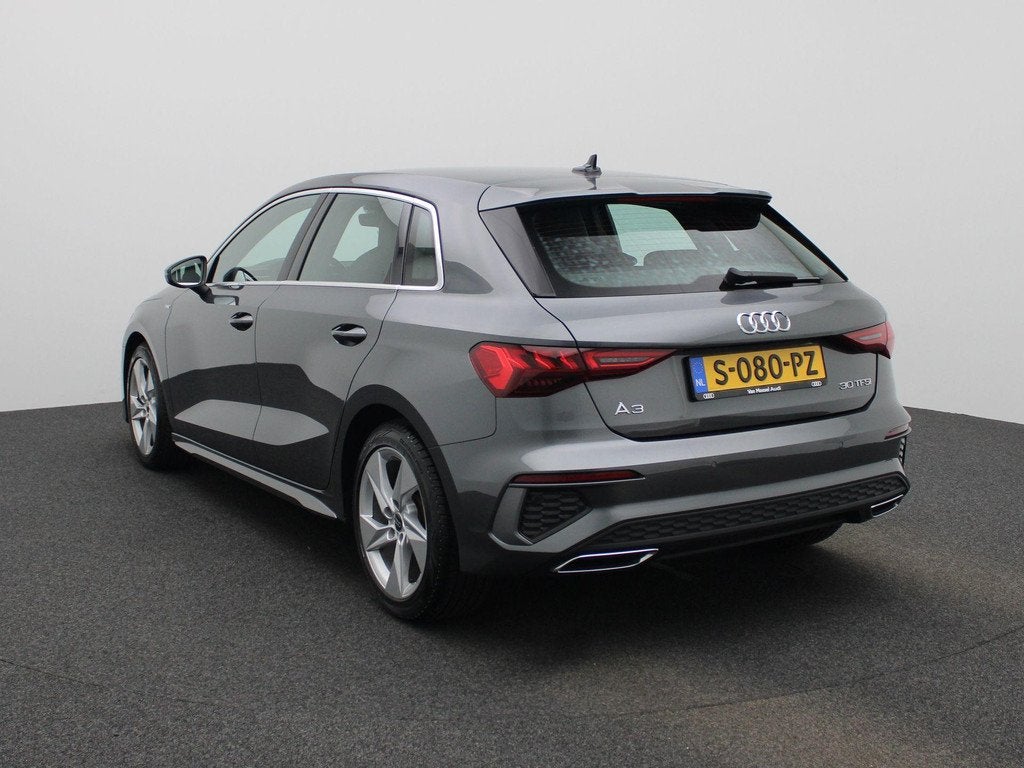 Audi A3 Sportback 30 TFSI S edition 110 PK | S-Line | Automa, Auto's, Audi, 12 maanden, Gebruikt, Leder en Stof, Origineel Nederlands