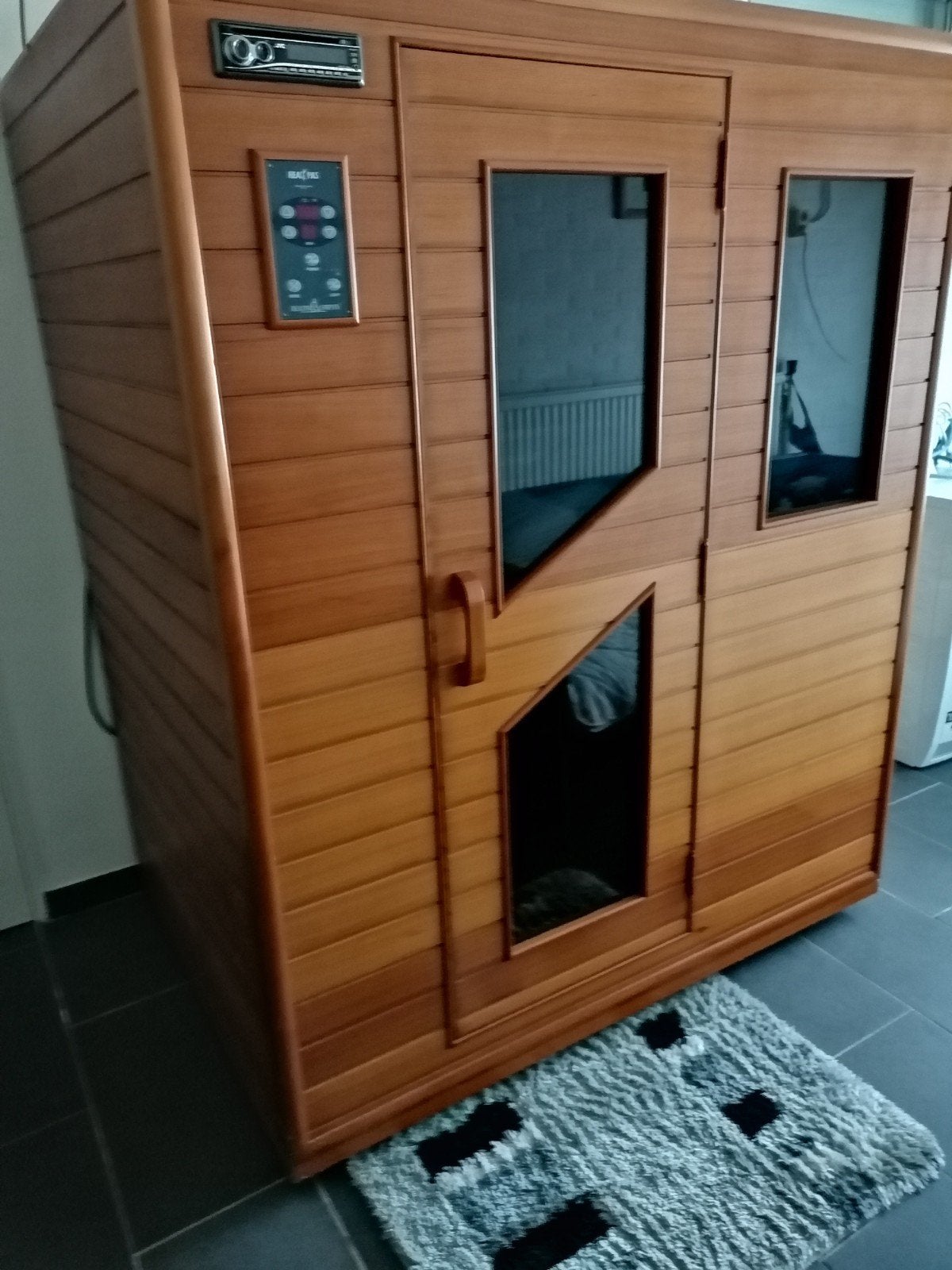 2-persoons Infrarood Sauna - Zo goed als nieuw, Sport en Fitness, Ophalen, Zo goed als nieuw, Infrarood, Complete sauna
