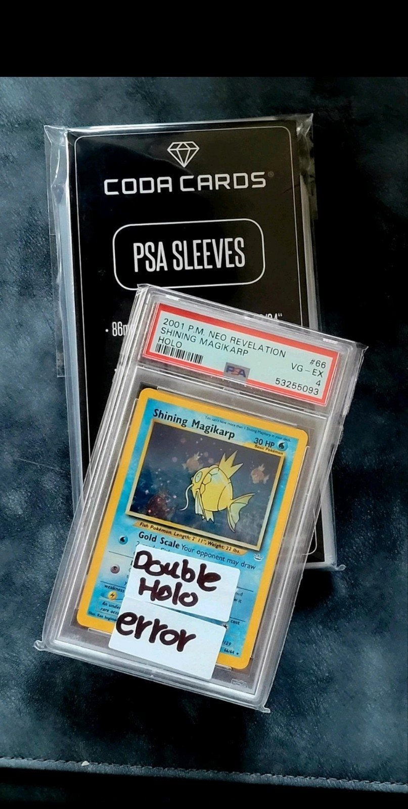 Shining Magikarp – Neo Revelation (2001) – PSA 4 – Double Ho, Hobby en Vrije tijd, Ophalen of Verzenden, Gebruikt, Losse kaart