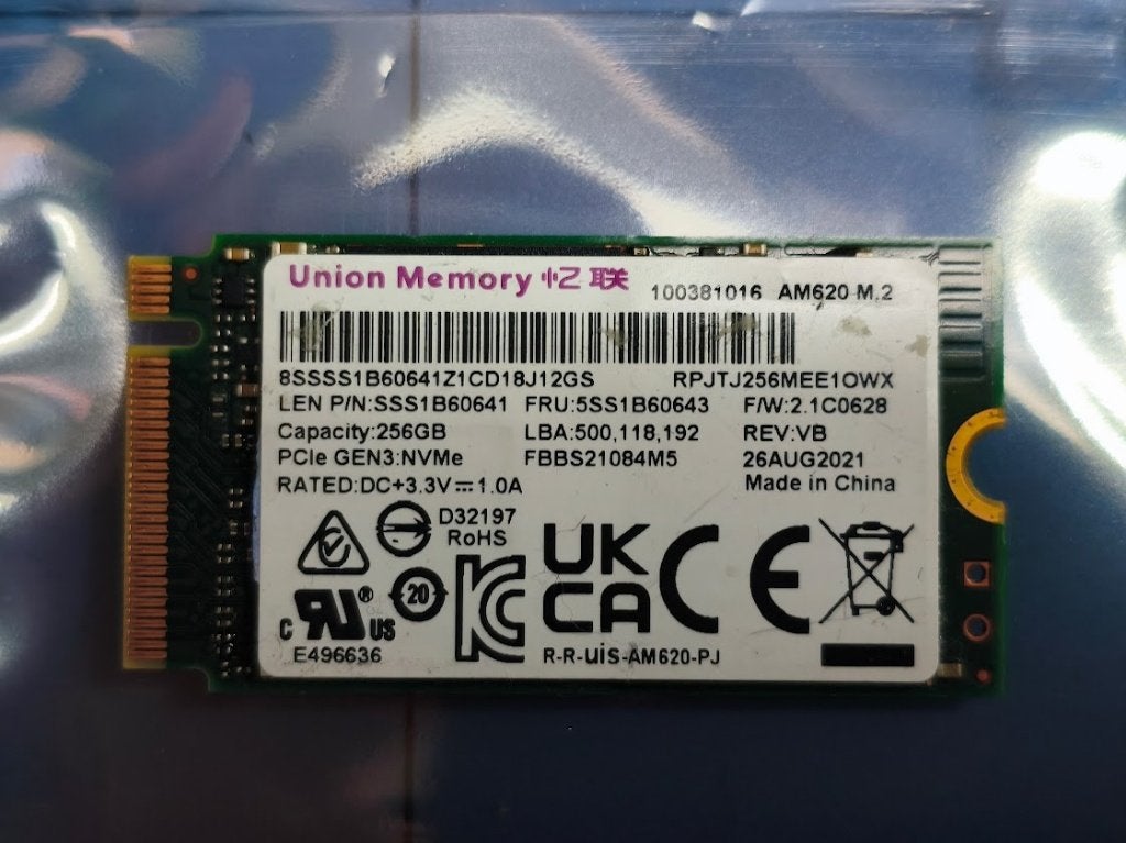 Union Memory AM620 M.2 NVMe SSD 256GB - Zo goed als nieuw, Computers en Software, Intern, 256GB, SSD, Ophalen of Verzenden