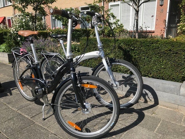 Twee Dahon vouwfietsen, prijs per stuk, Fietsen en Brommers, Fietsen | Vouwfietsen, Ophalen, 20 inch of meer, Gebruikt, Velgrem