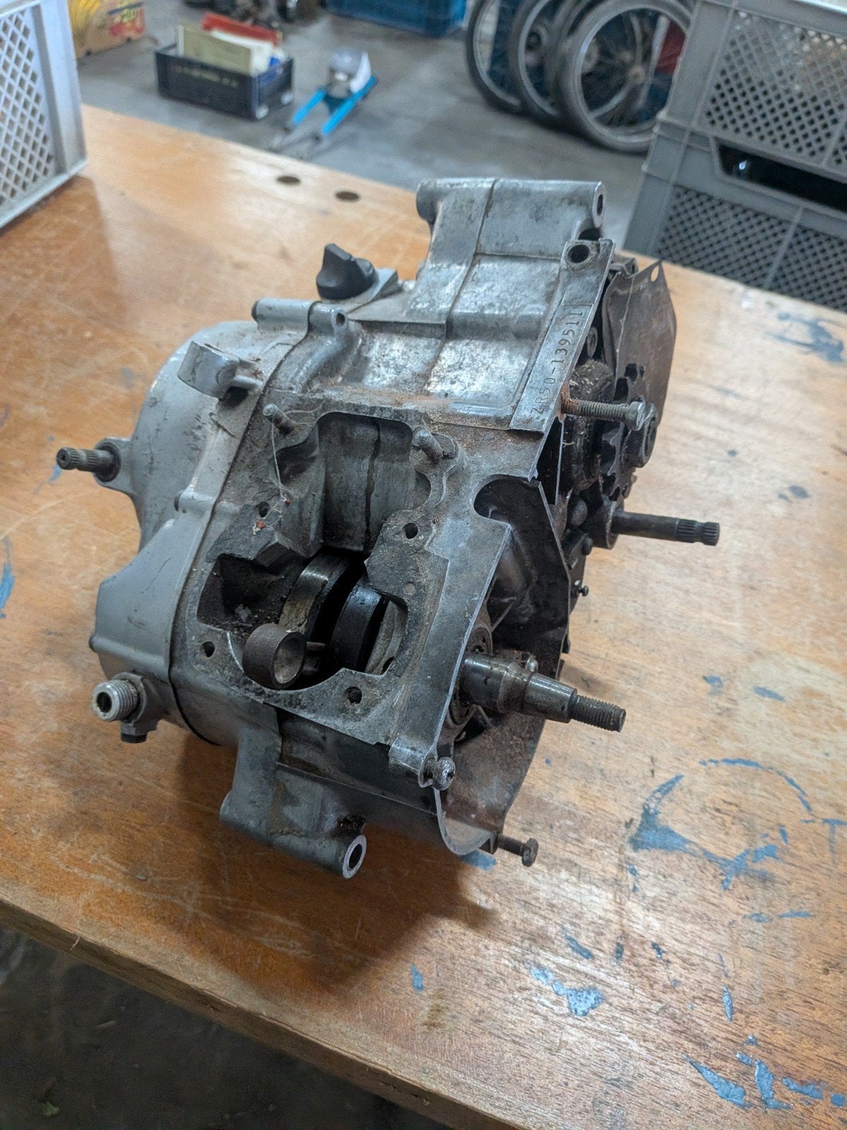 Suzuki ZR / GT / TS onderblok, Fietsen en Brommers, Ophalen of Verzenden, Gebruikt, Overige merken