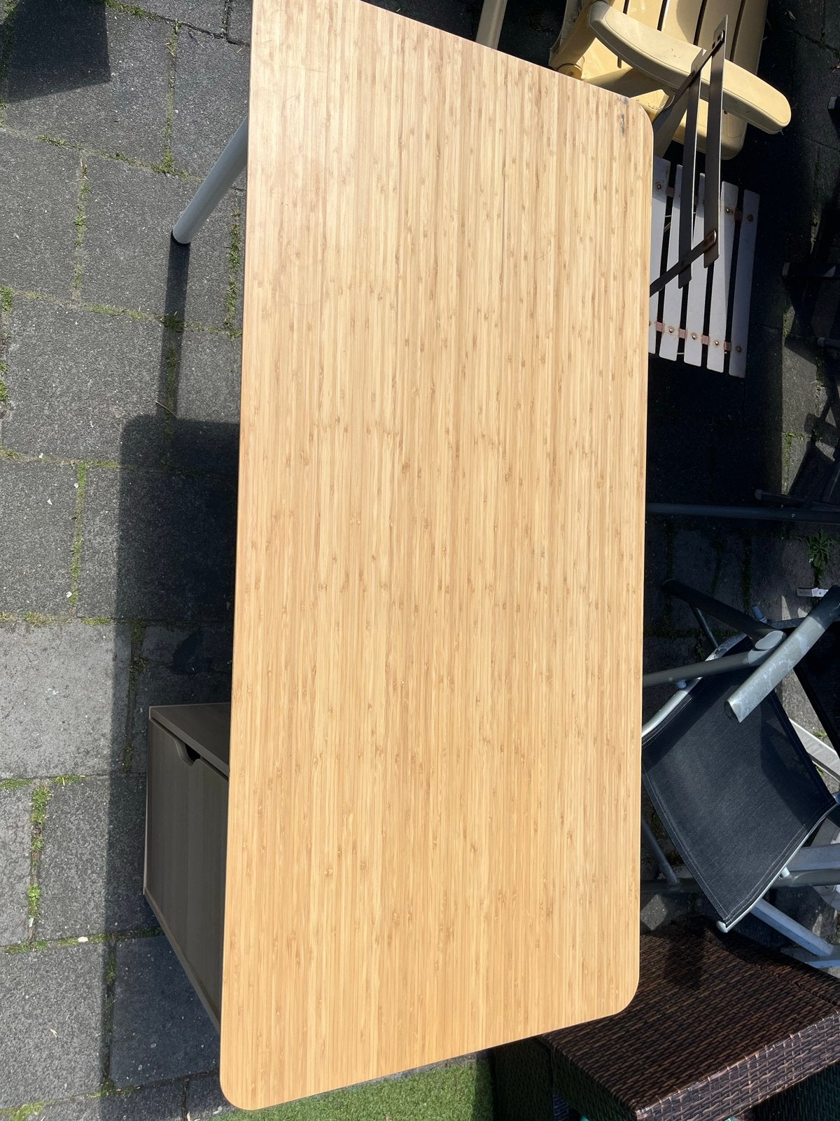 Anfallare IKEA bureau bamboe, Huis en Inrichting, Bureaus, Ophalen, Overige typen, Met lades, Bruin