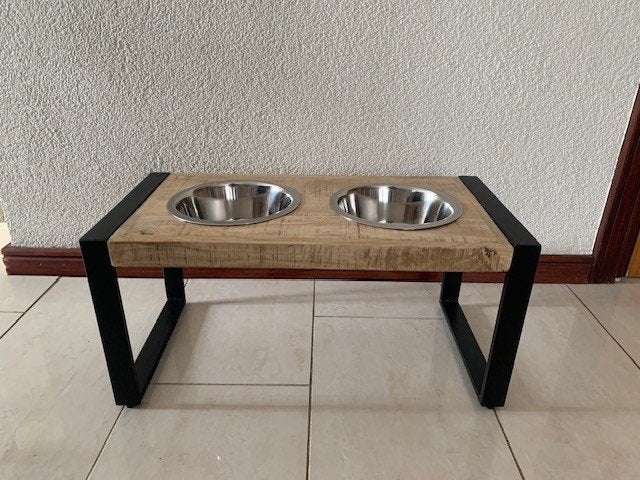 Mango houten honden voerbakken NIEUW, Dieren en Toebehoren, Hondenvoerbakken en Drinkbakken, Ophalen of Verzenden, Nieuw