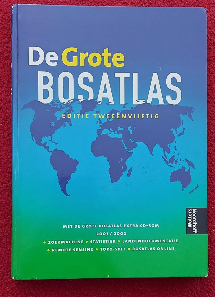De Grote Bosatlas Editie Tweeënvijftig 2001/2002, Gelezen, Bosatlas, 2000 tot heden, Ophalen of Verzenden