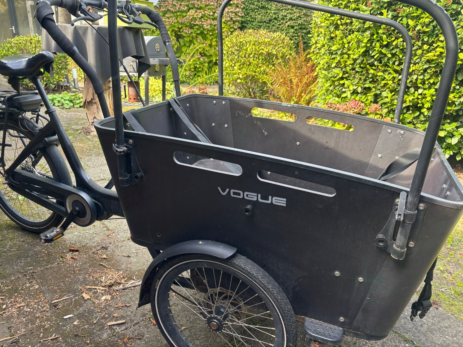 Vogue Carry 3 Bakfiets Elektrisch, Fietsen en Brommers, 4 kinderen of meer, Gebruikt, Elektrisch, Schijfrem