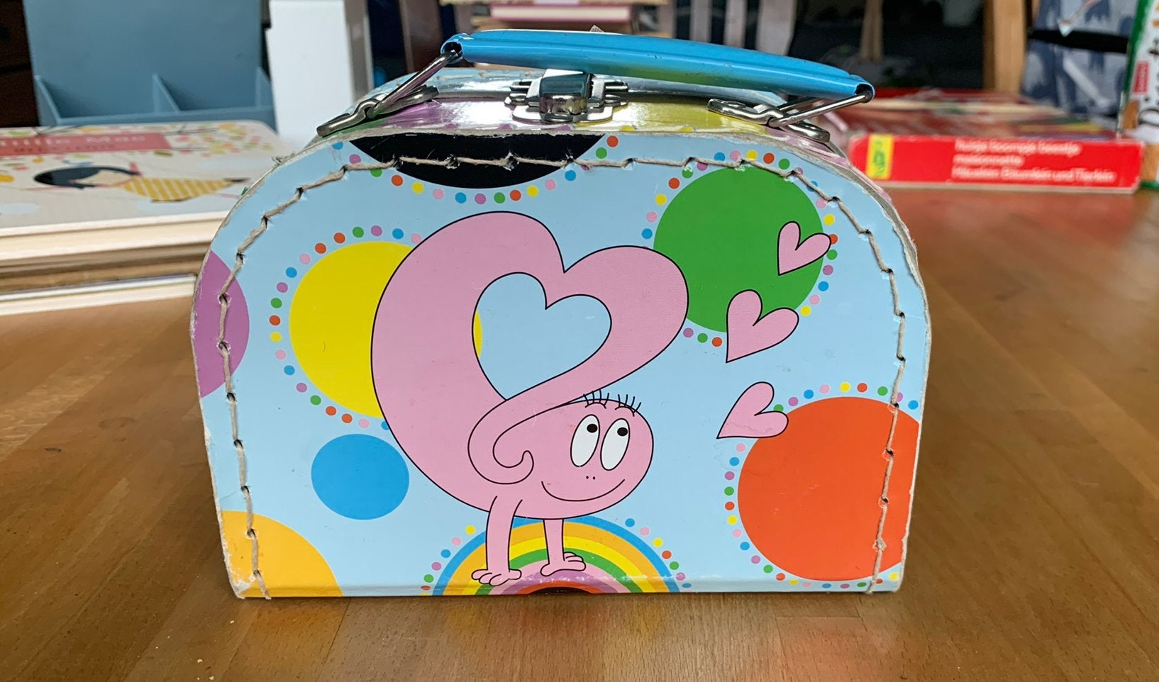 Barbapapa, klein koffertje met plaatjes van div Barbapapa’s, Ophalen of Verzenden, Gebruikt, Jongen of Meisje