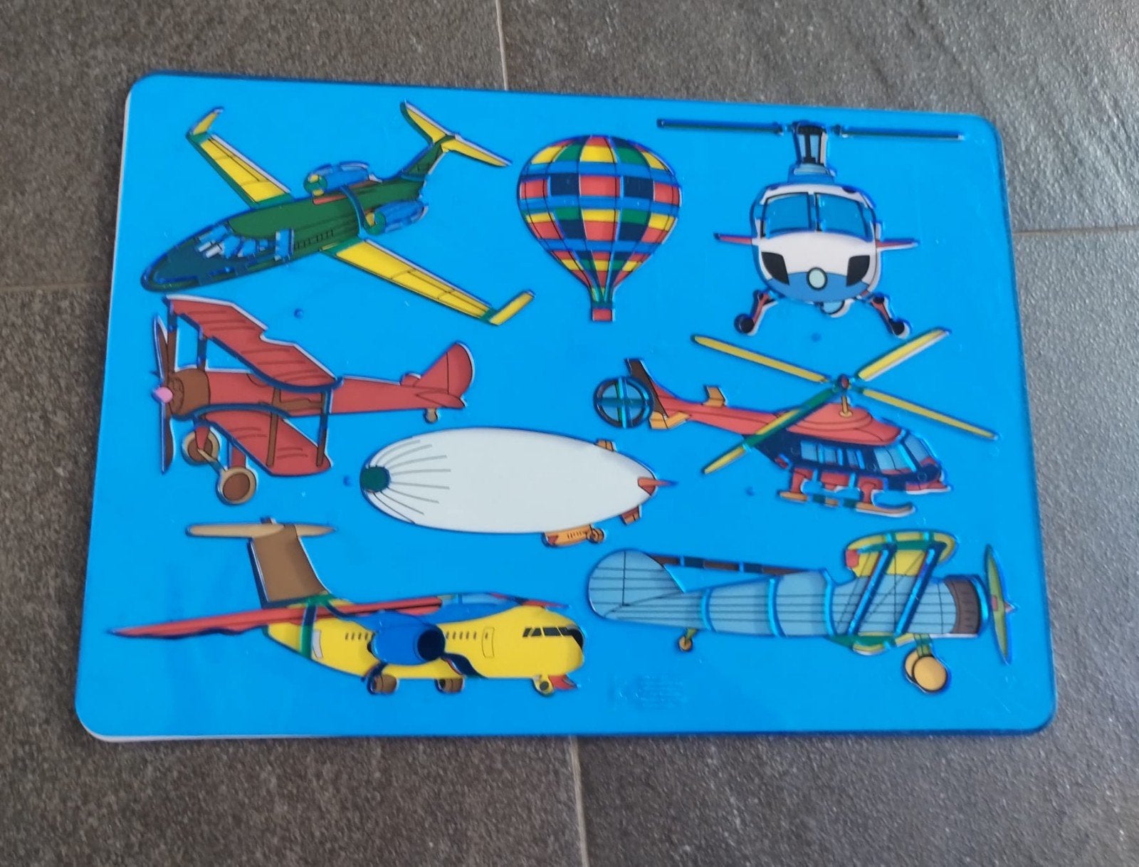 Vliegtuig en Helikopter Tekensjabloon, Ophalen of Verzenden, Gebruikt, Knutselen
