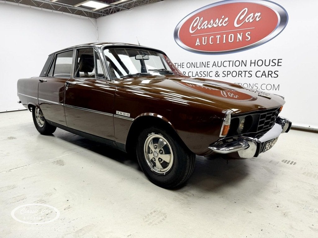 Rover 3500 P6 - ONLINE AUCTION, Automaat, Rover, Bruin, Bedrijf