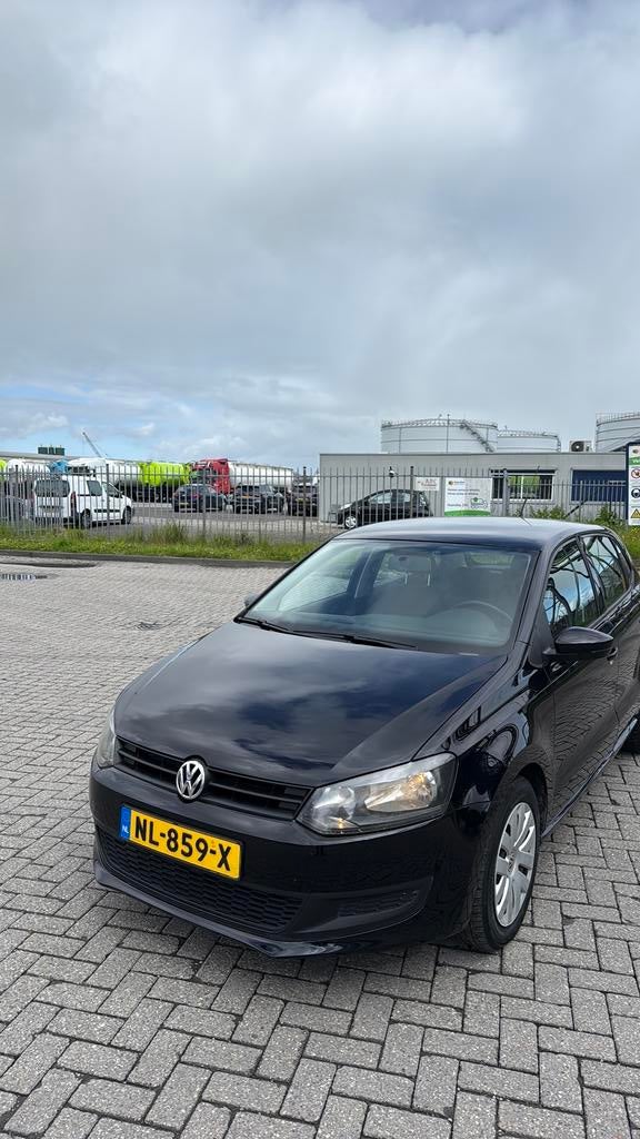 Volkswagen Polo 1.2 6V 44KW 5D My2009 2010 Zwart, Auto's, Voorwielaandrijving, 967 kg, 40 €/maand, 1198 cc