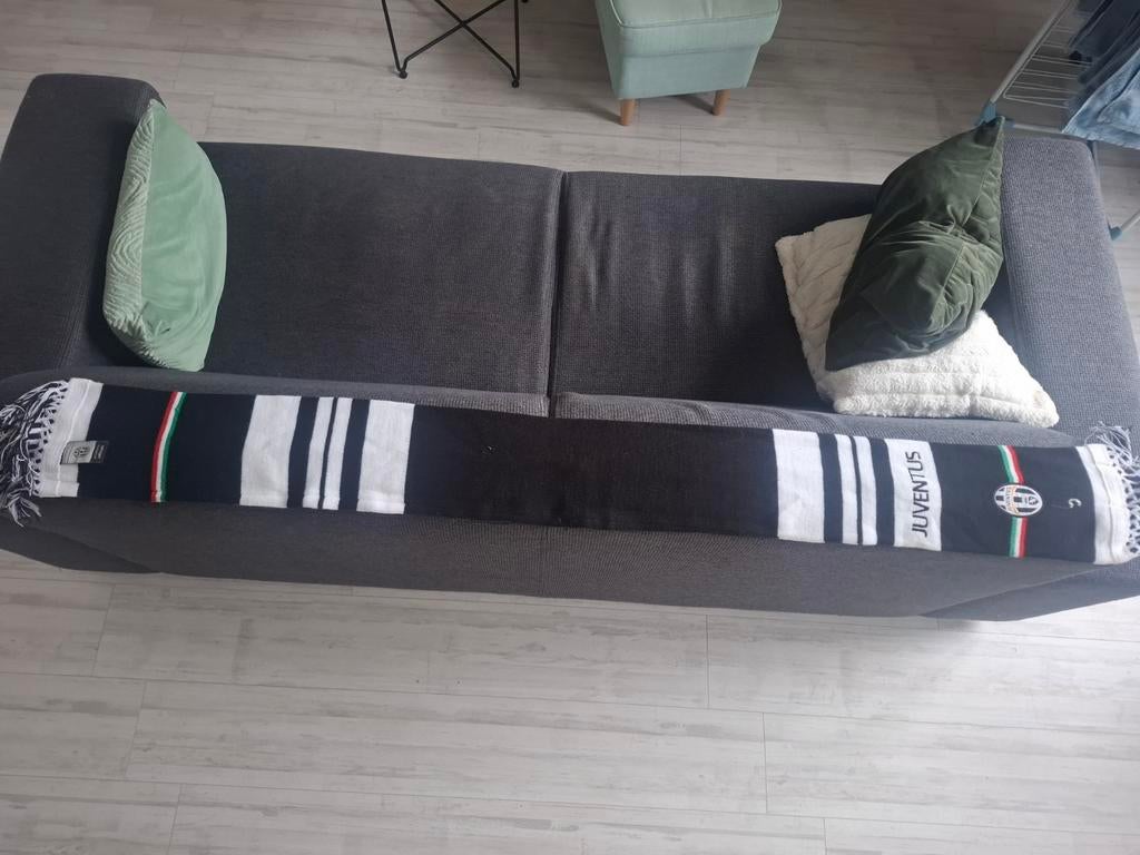 Juventus Voetbalsjaal - Zwart/Wit, Ophalen of Verzenden, Zo goed als nieuw, Buitenlandse clubs, Vaantje of Sjaal