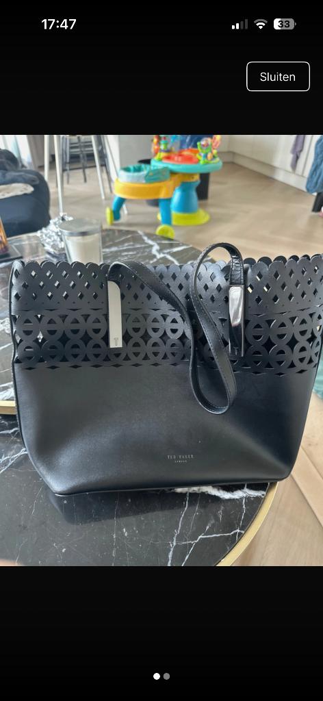 Ted Baker tas, Ophalen of Verzenden, Zo goed als nieuw, Zwart, Handtas