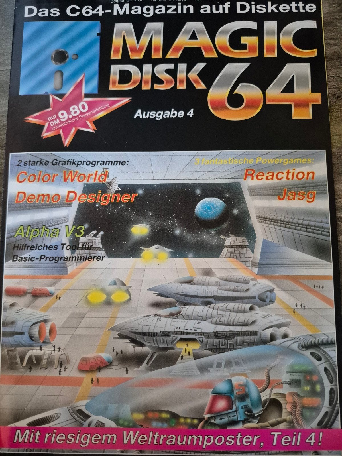 Magic Disk 64 - C64-Magazin op diskette - Uitgave 4, Computers en Software, Overige Computers en Software, Ophalen of Verzenden