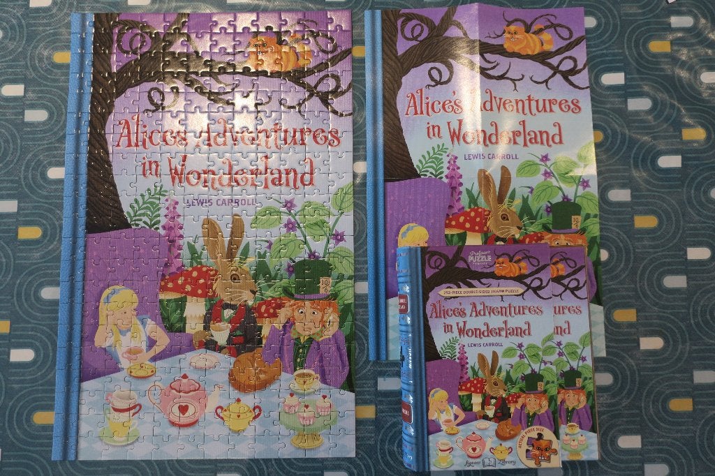 puzzel Alice in Wonderland 252 stukjes - compleet, Ophalen of Verzenden, Minder dan 500 stukjes, Zo goed als nieuw, Legpuzzel