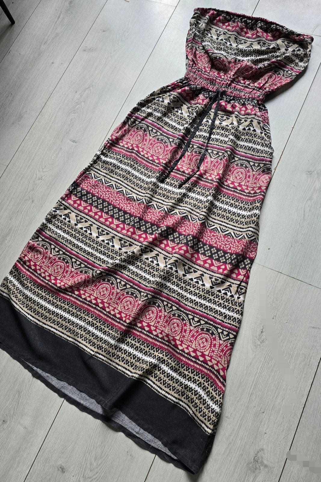 Maxi jurk met etnische print - Atmosfere - maat 38, Maat 38/40 (M), Atmosfere, Ophalen of Verzenden, Roze