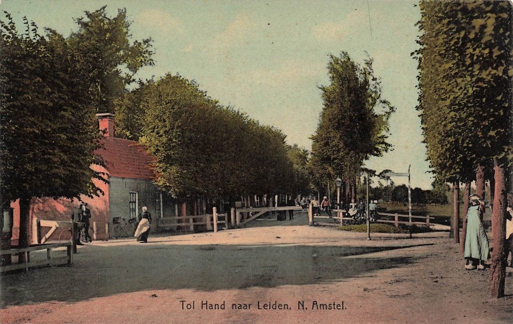 JO1031 Nieuwer Amstel Tol nr Leiden Amstelveen  ca 1930, Verzenden, 1920 tot 1940, Ongelopen, Noord-Holland