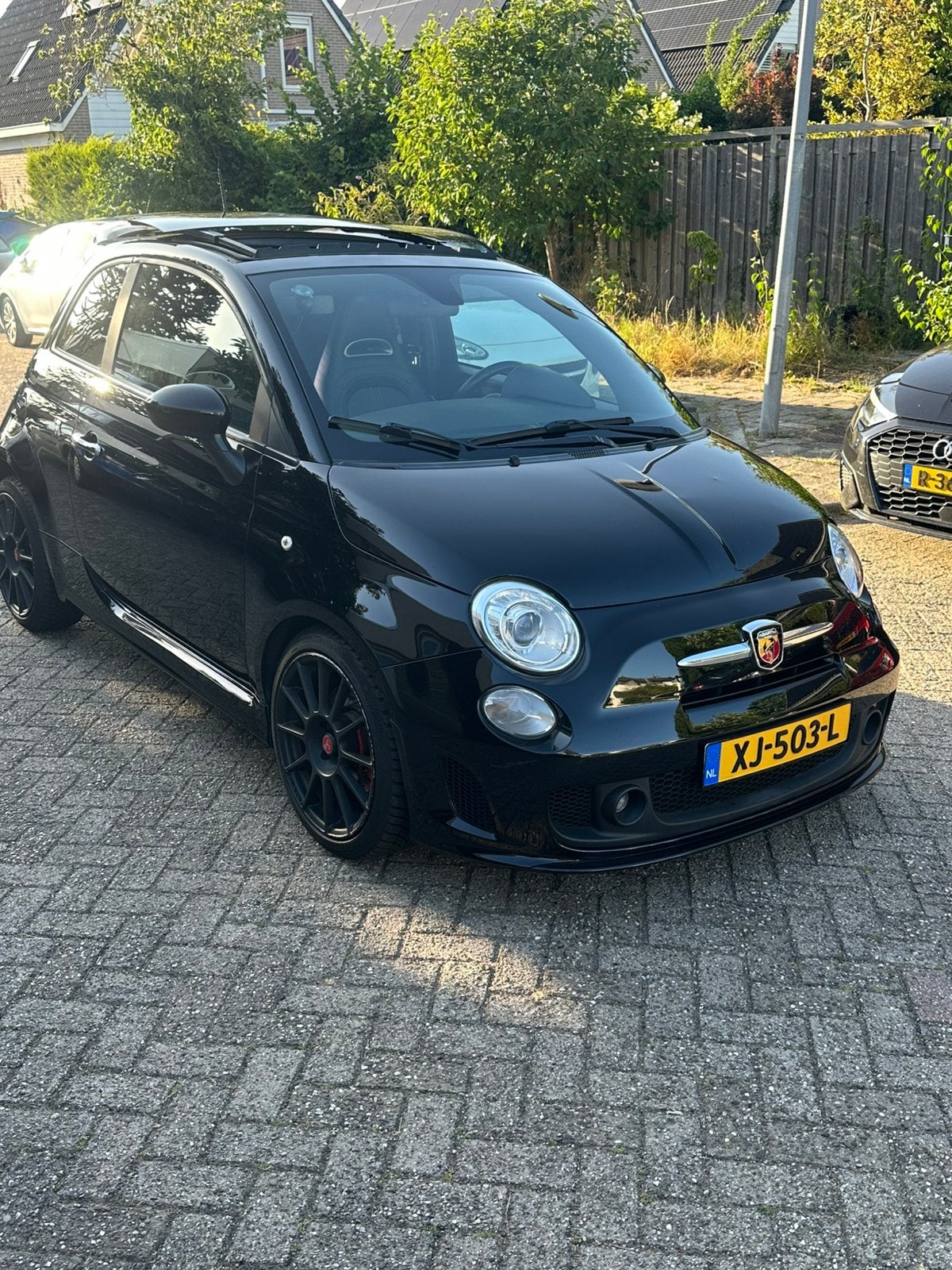 Fiat 500T-jet abarth16v turismo airco panaromadak 161 pk, Auto's, Leder, Particulier, 1368 cc, Geïmporteerd