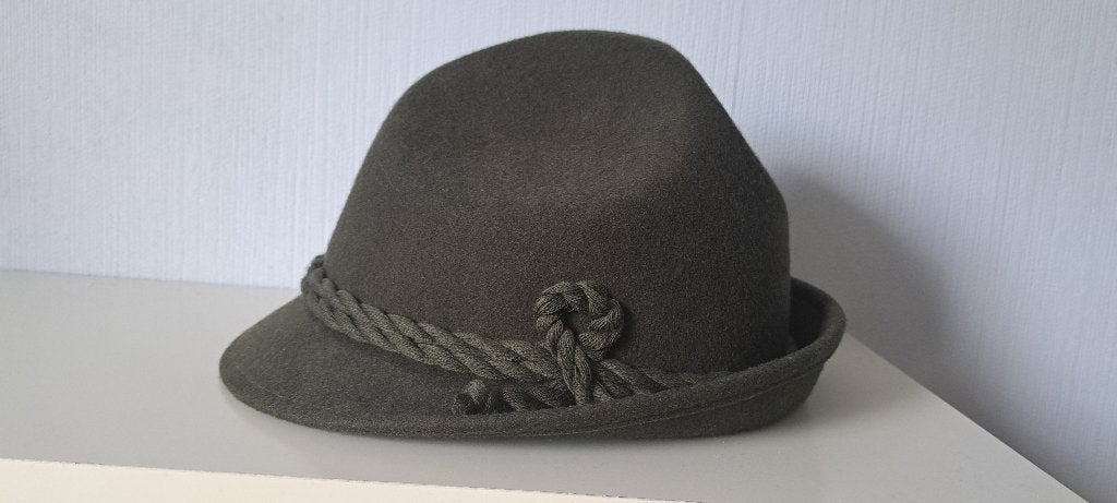 Wollen jagerhoed, Kleding | Heren, Hoeden en Petten, Ophalen of Verzenden, Zo goed als nieuw, 60 cm (XL, 7½ inch) of meer, Hoed