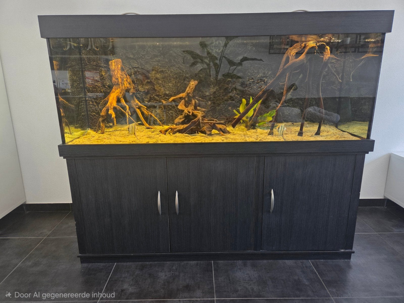 Compleet op maat gemaakt aquarium (170  70  60 cm), Ophalen, Gebruikt, Inclusief vissen, Overige merken