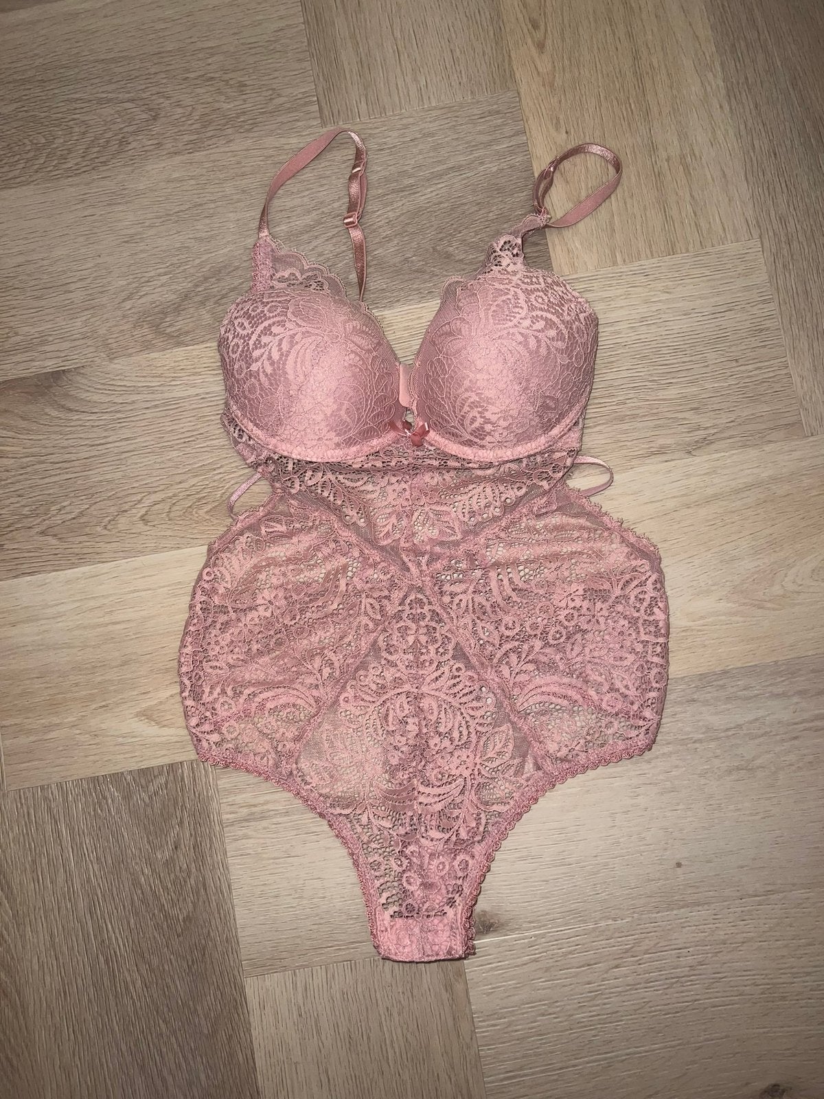 Roze lingerie body set, Verzenden, Roze, Body of Korset