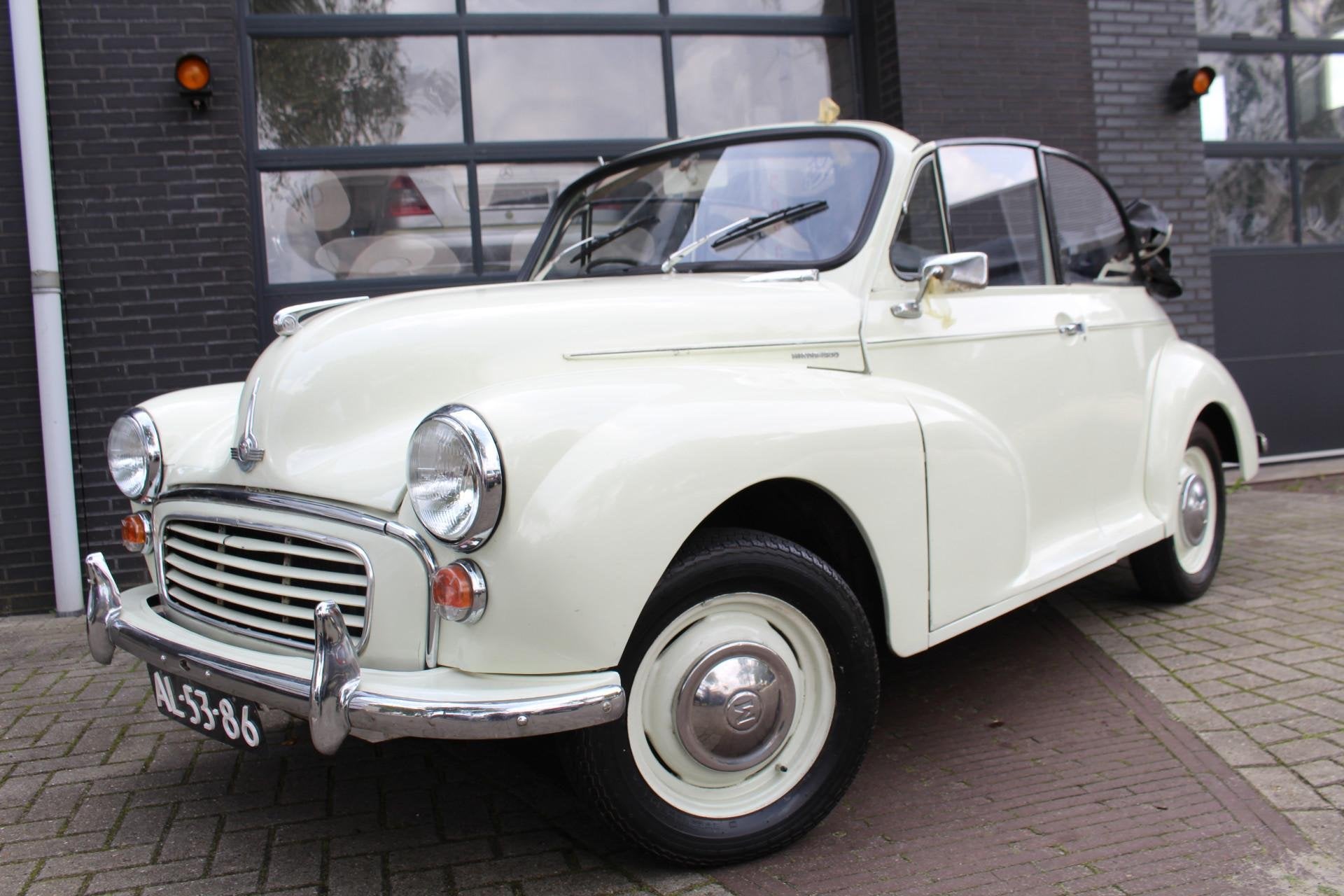 Morris Minor 1000 CONVERTIBLE NETTE CONDITIE LIEFHEBBERS AUT, Zwart, Overige carrosserieën, Wit, Bedrijf