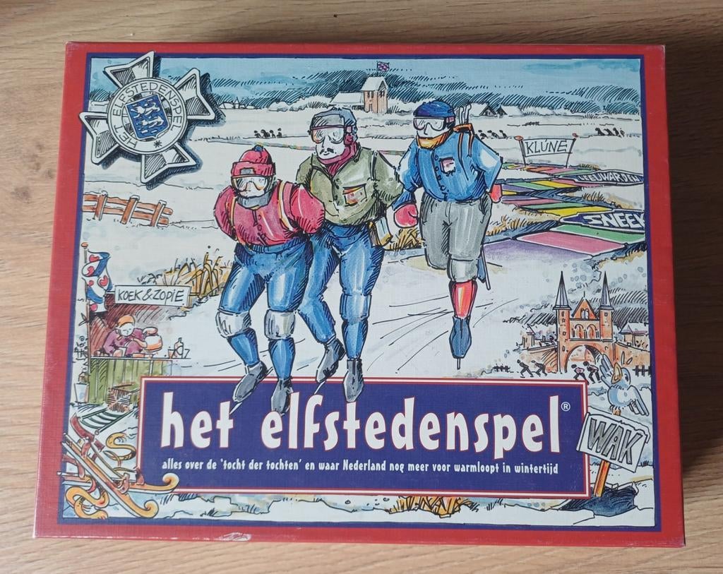 Het Elfstedenspel - Bordspel, Drie of vier spelers, Ophalen of Verzenden, Gebruikt, Onbekend