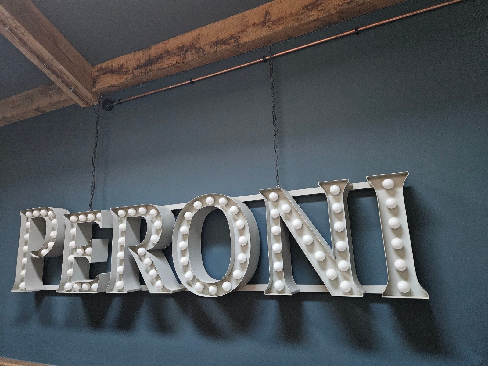Grote Peroni Verlichting - Zo goed als nieuw, Ophalen of Verzenden