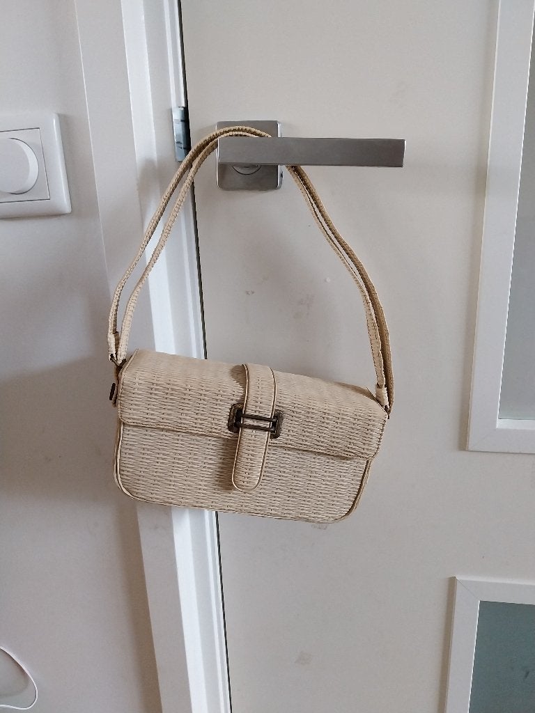 Leuk cremekleurig tasje, Ophalen of Verzenden, Gebruikt, Beige, Handtas