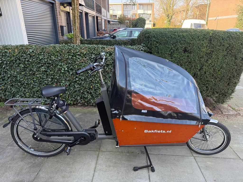 Bakfiets. nl Cargo Long Classic Steps NN7, Huif, Zo goed als nieuw, 2 kinderen, Ophalen