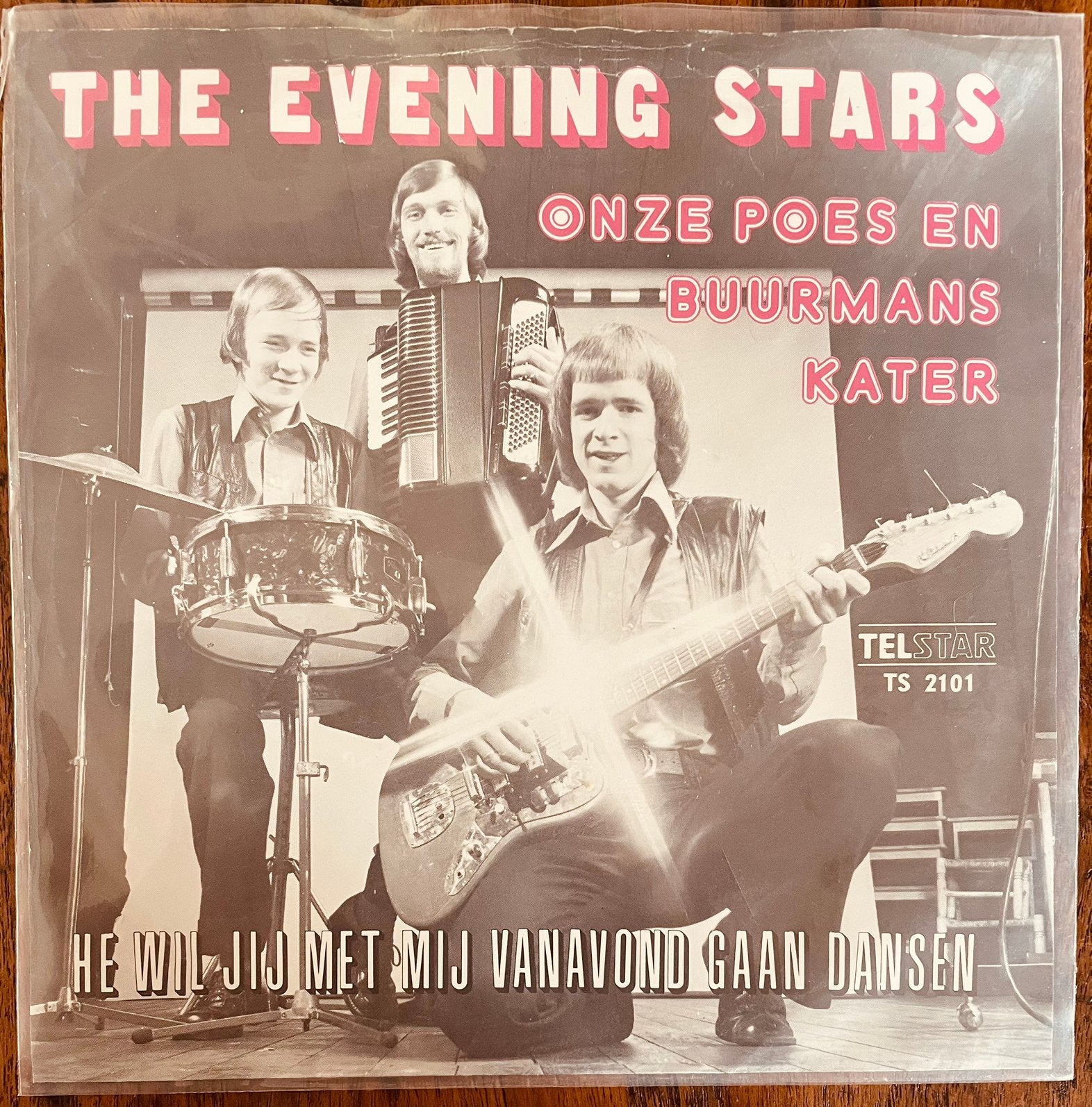 The Evening Stars met Onze Poes En Buurmans Kater, Cd's en Dvd's, Originele persing, 7 inch, Ophalen of Verzenden, Zo goed als nieuw