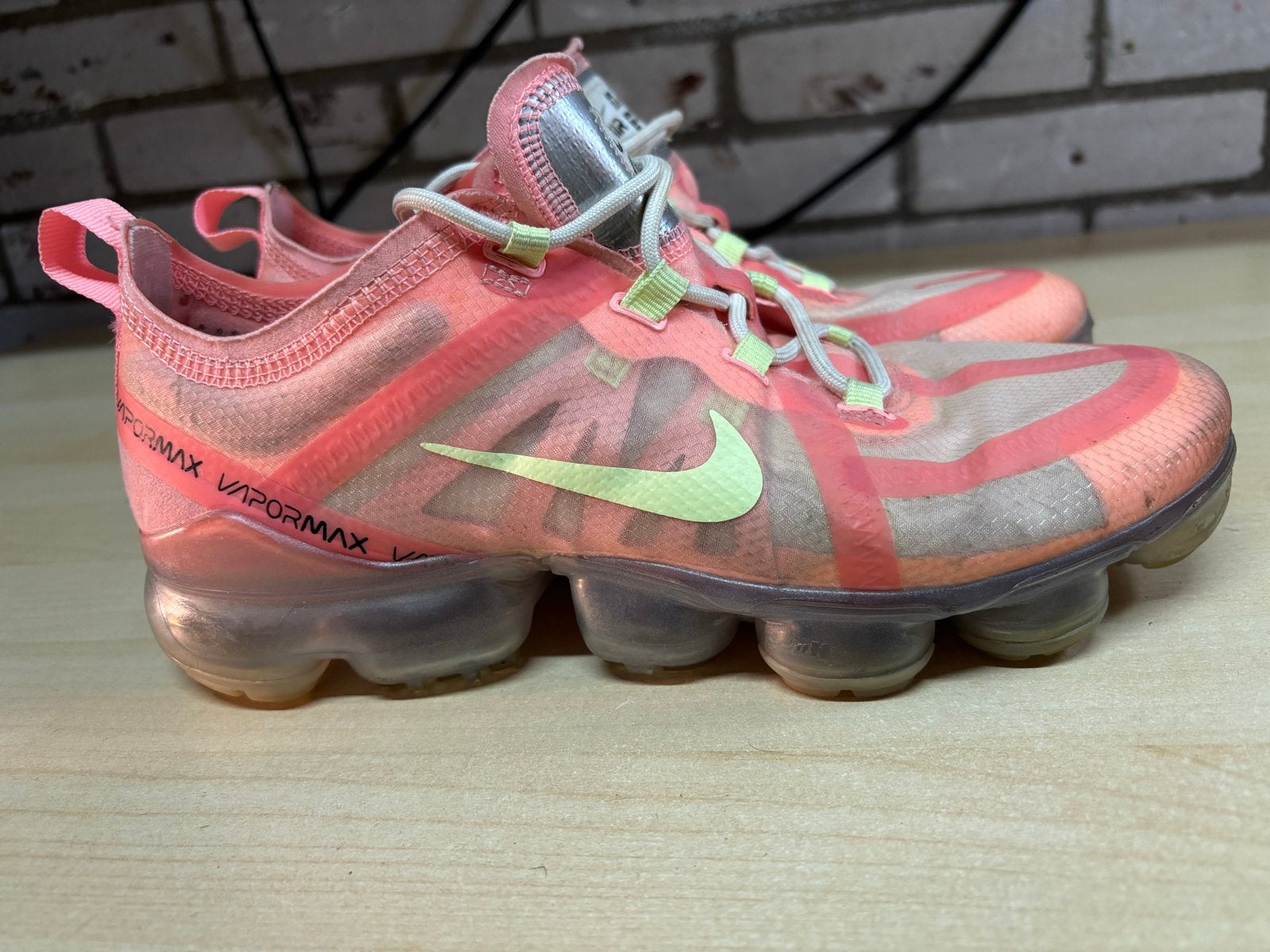 Nike Vapormax Flyknit 3 Roze/Neon Dames Sneakers, Ophalen of Verzenden, Gedragen, Roze, Sneakers of Gympen