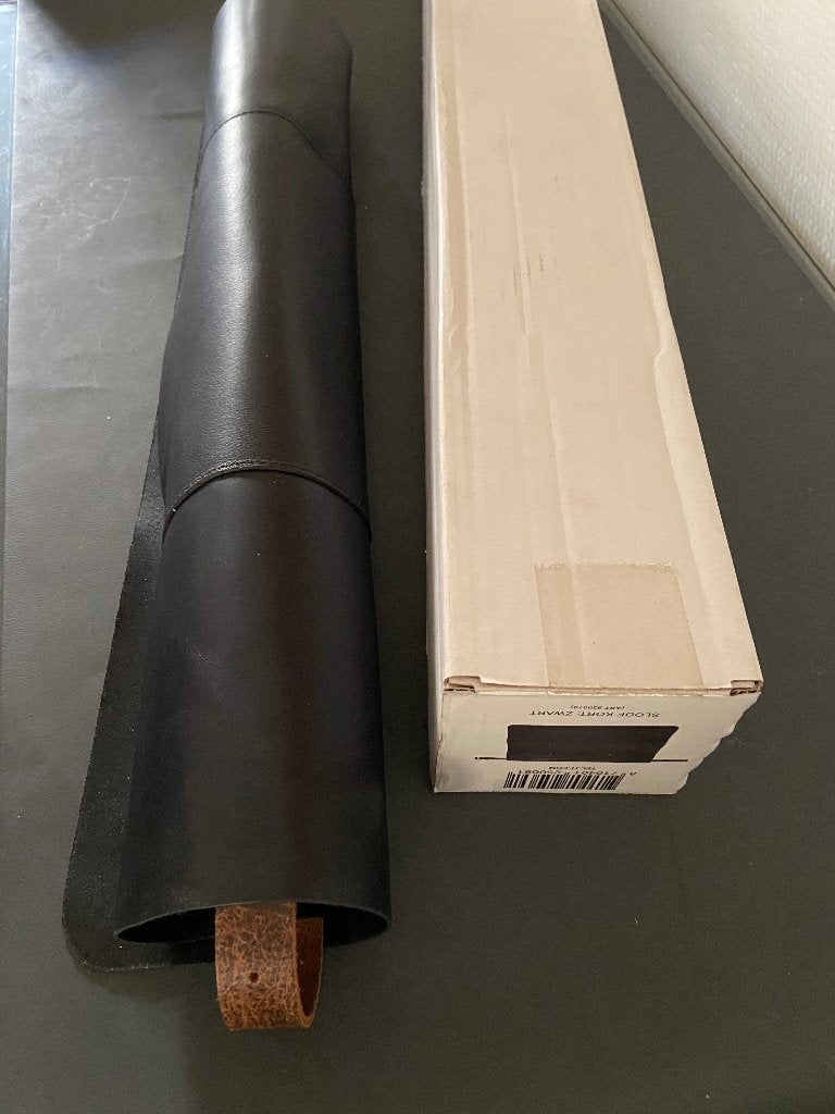 Sloof schort bbq leder kort kleur zwart of blauw nieuw, Schort, Overige kleuren, Geschikt voor BBQ, Nieuw