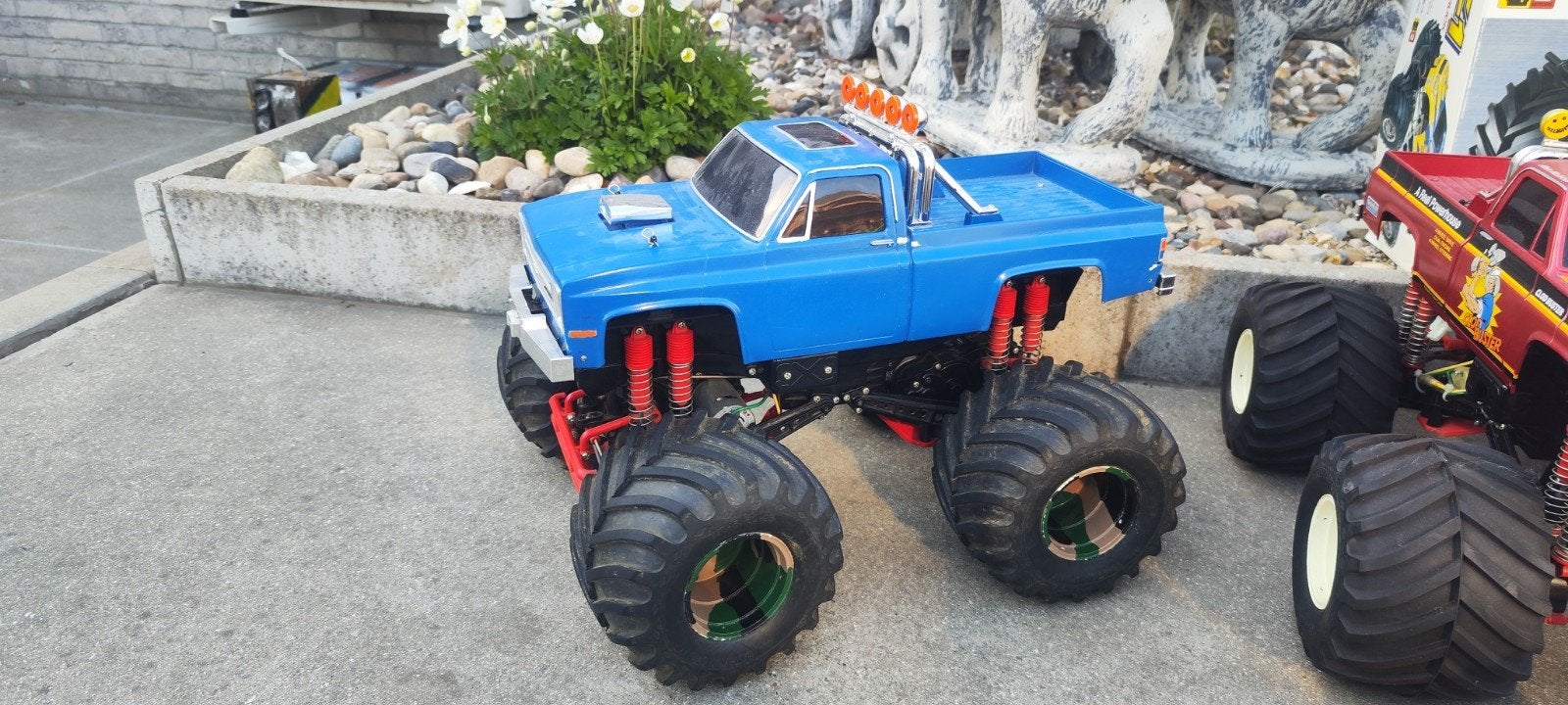 Tamiya vintage glod buster Chevrolet logo, Ophalen of Verzenden, Gebruikt, Auto onroad