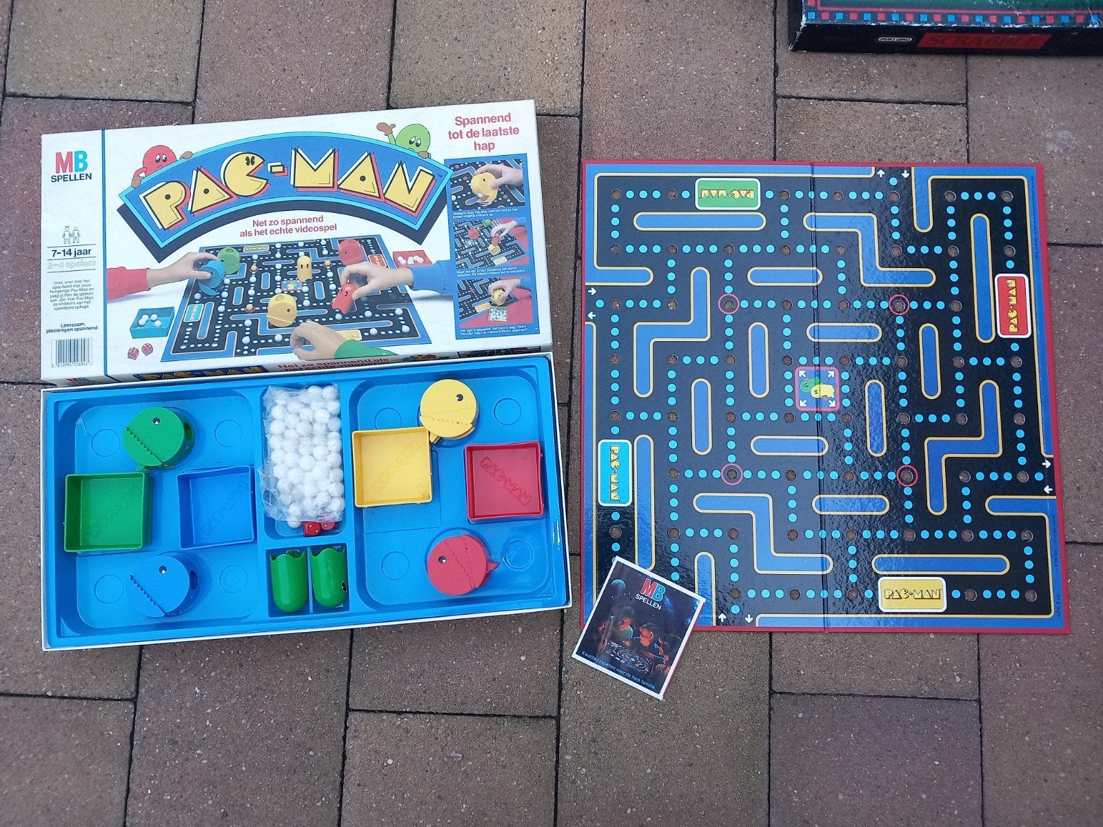 Vintage MB Spellen Pac-Man Bordspel - Compleet, Onbekend, raadpleeg de verpakking voor details, Ophalen of Verzenden, Onbekend, raadpleeg de verpakking voor details