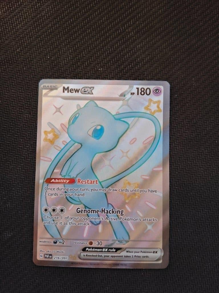 Mew ex (PAF 216), Hobby en Vrije tijd, Verzamelkaartspellen | Pokémon, Ophalen of Verzenden, Nieuw, Losse kaart, Foil