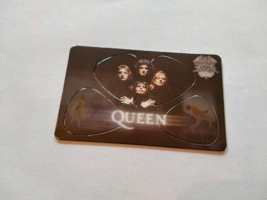 Queen rock artiest gitaarplectrums picks muziek kaart, Ophalen of Verzenden, Zo goed als nieuw, Overige typen