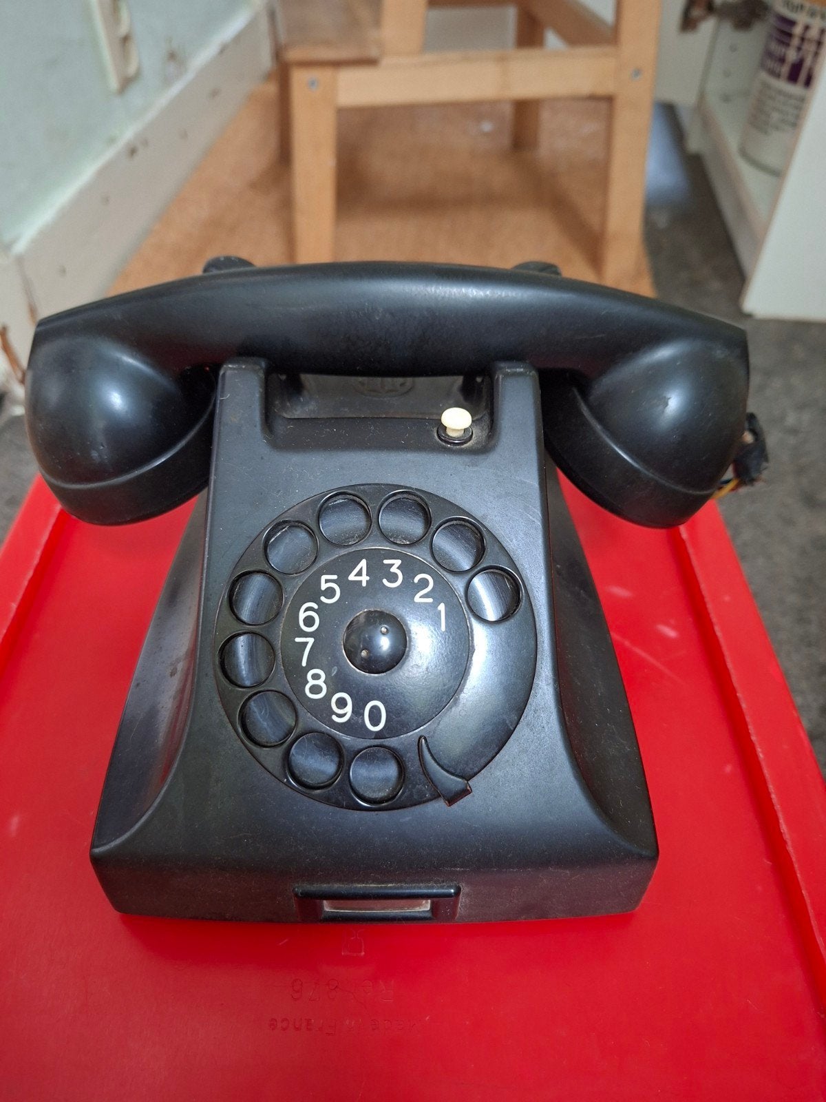 bakelieten telefoon, Telecommunicatie, Ophalen of Verzenden, Gebruikt, Met draaischijf