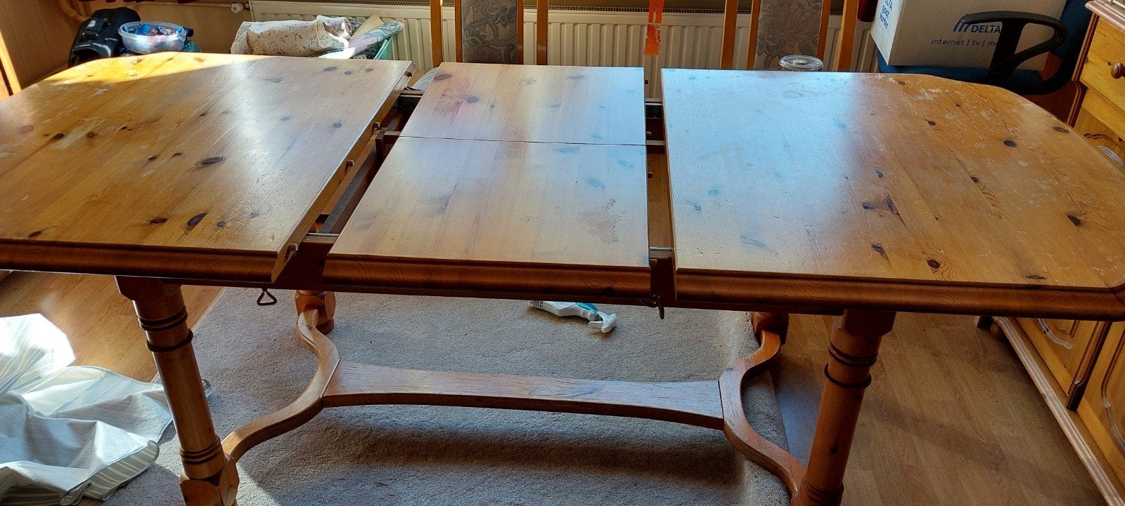 Uitschuifbare eettafel van Cottage (Engels merk), Ophalen, Gebruikt, Landelijk, Cottage, 200 cm of meer