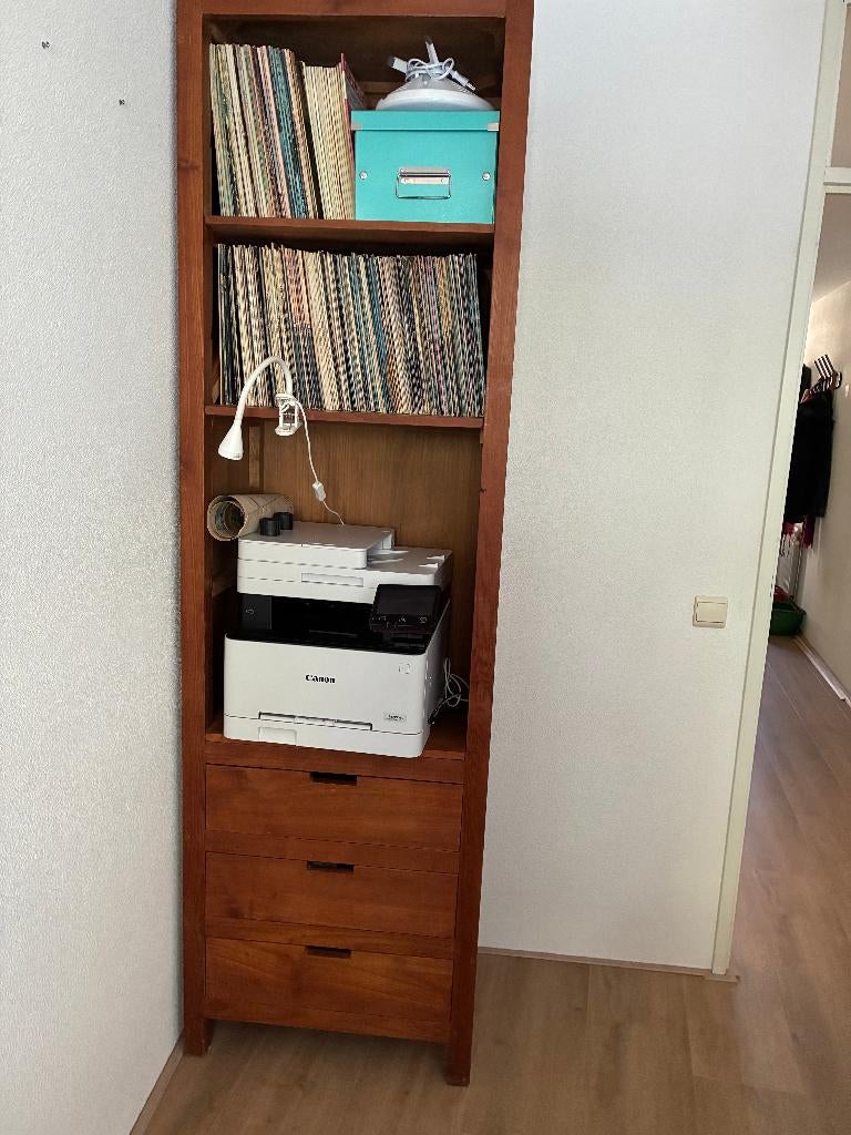 teak boekenkast, Ophalen, Met plank(en), Teakhout, 50 tot 100 cm
