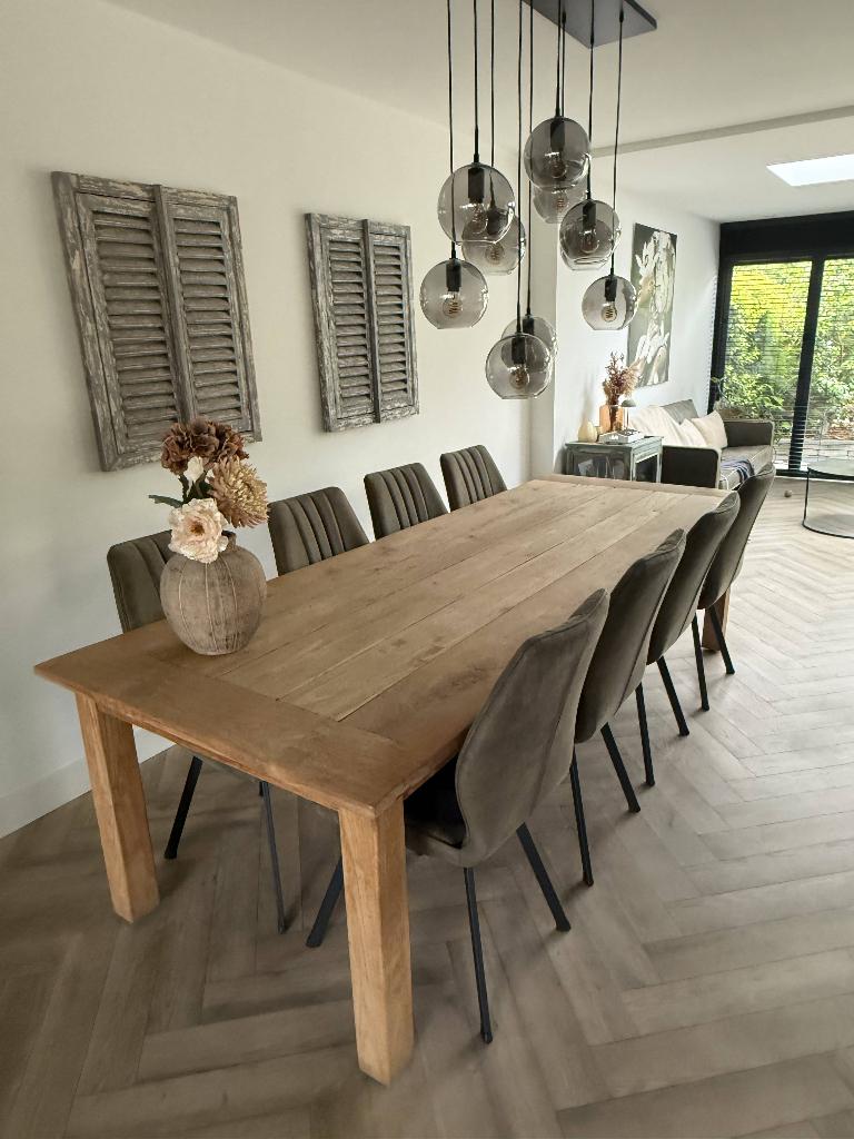 Eettafel Teakhout, Ophalen, Gebruikt, Teakhout, 200 cm of meer