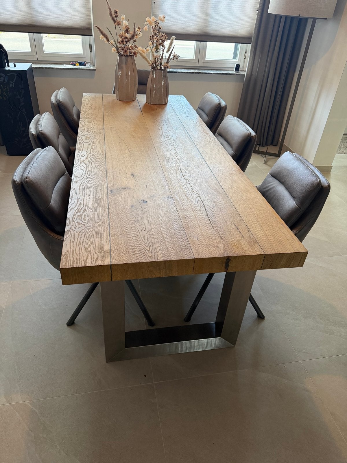 Exclusieve eettafel - 2.40m lang, Huis en Inrichting, Ophalen, Gebruikt, 200 cm of meer, 50 tot 100 cm