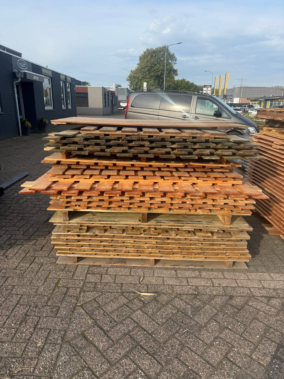 Houten tuinschermen B-keus, diverse afmetingen, Ophalen, Gebruikt, Hout, 150 tot 200 cm
