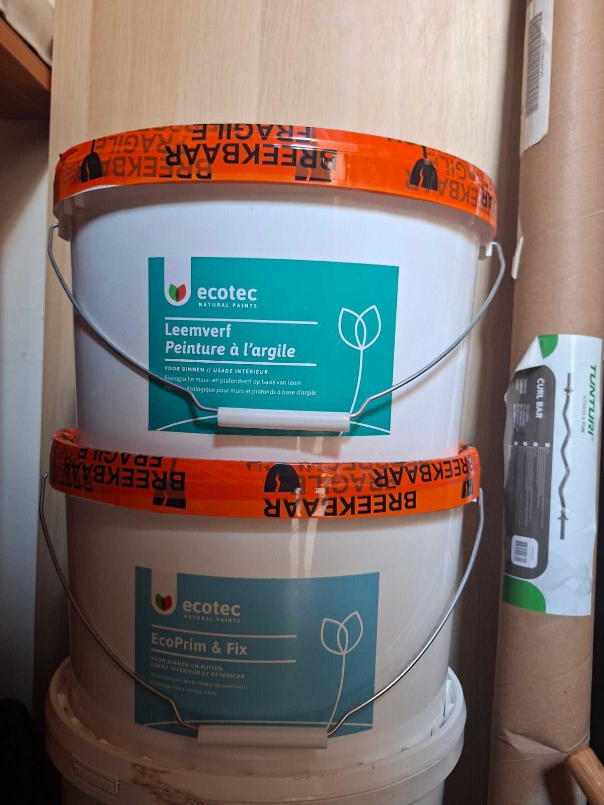 ecotec leemverf en primer,  ivoor, Ophalen, Nieuw