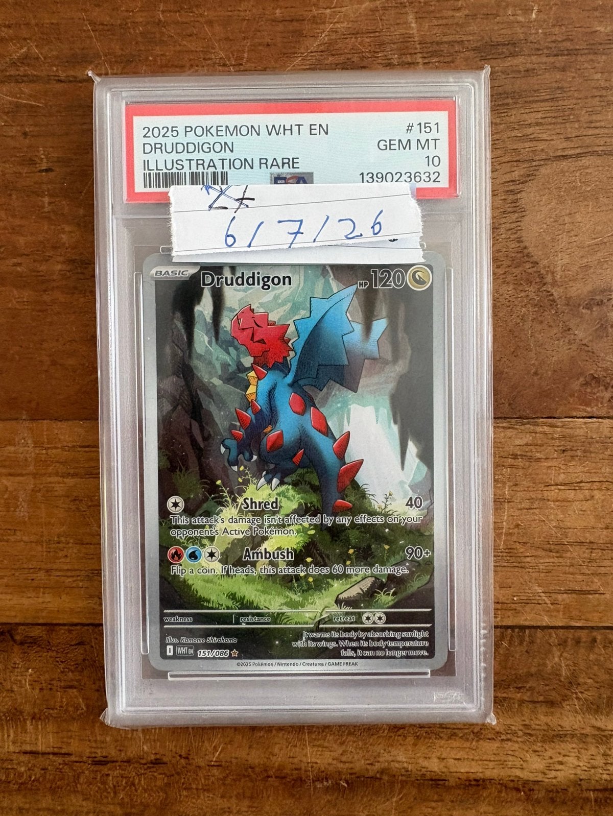 Druddigon 151 PSA 10, Ophalen of Verzenden, Zo goed als nieuw