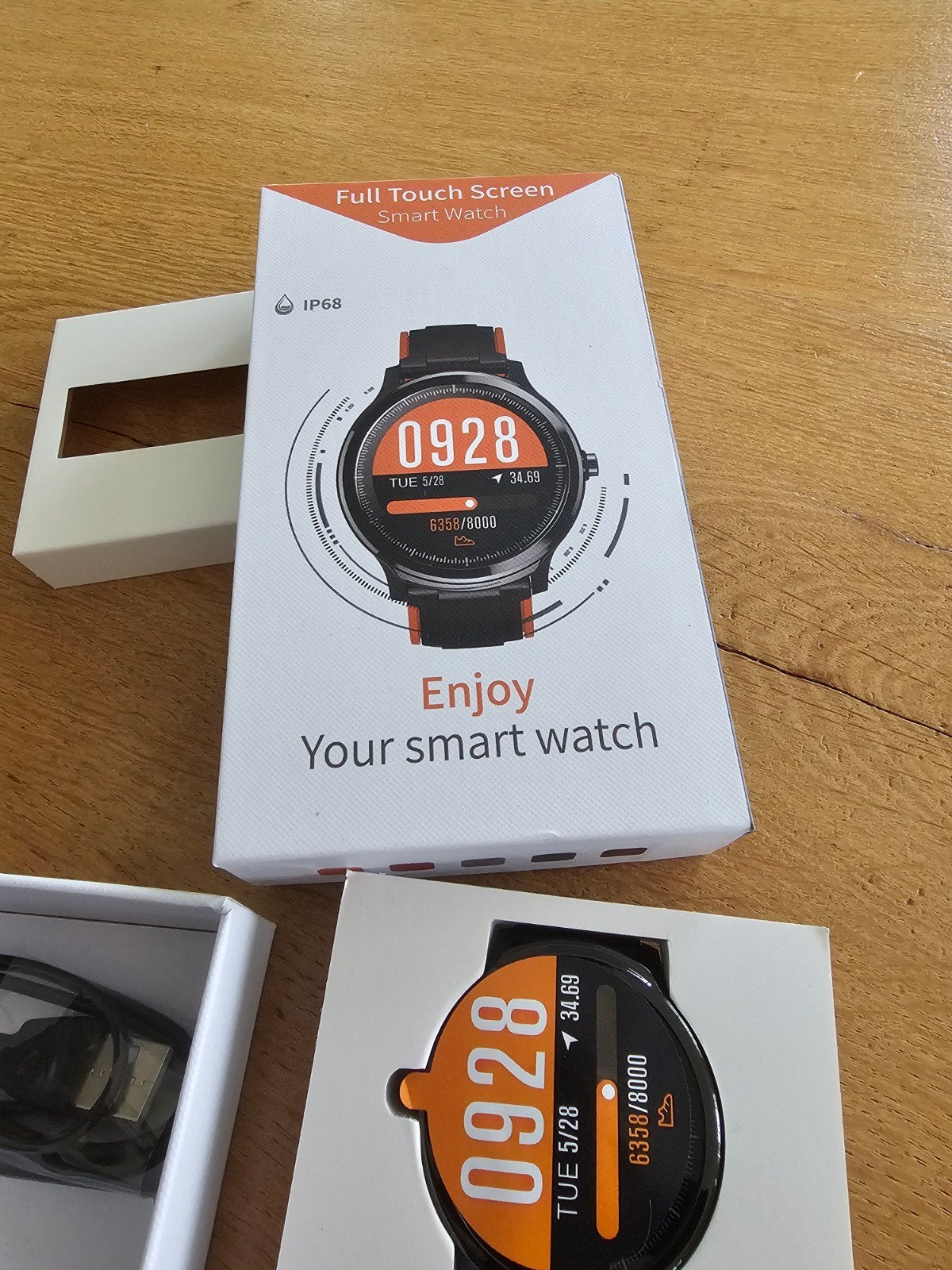 Smartwatch - Nieuw in doos, Ophalen, Onbekend, Zwart, Nieuw